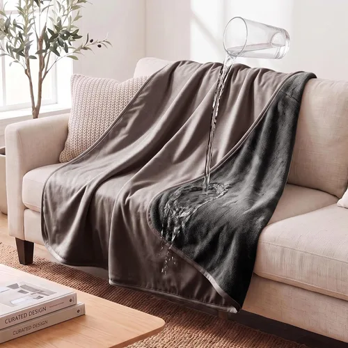 Vista 9 de Manta impermeable para perros pequeños, a prueba de fugas, manta reversible para sofá, cama, protector de muebles lavable a máquina, 25 x 35
