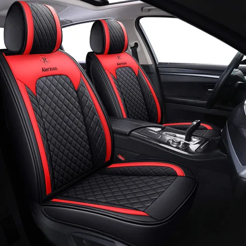 Vista 7 de 2 fundas de asiento delantero para mujer, de cuero, impermeables, universales para Ford Fusion Focus Edge, Beetle, Kia Soul C300 CC, Hyundai