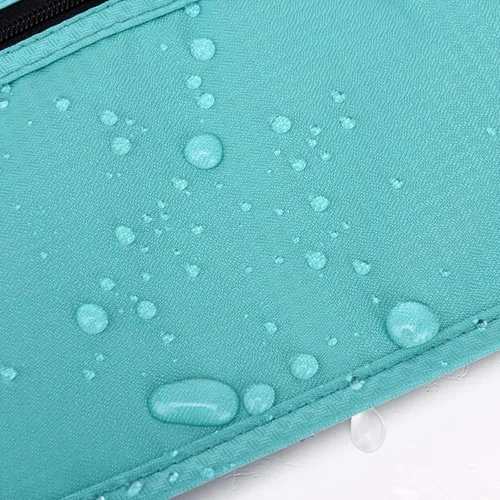Vista 63 de DAITET Cinturón de dinero, soporte para pasaporte, cartera de viaje oculta segura con bloqueo RFID, riñonera encubierta (negro), Negro, Rfid