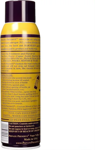 Vista 6 de Private aerosol de preservación para vino, juego de 2, Marrón