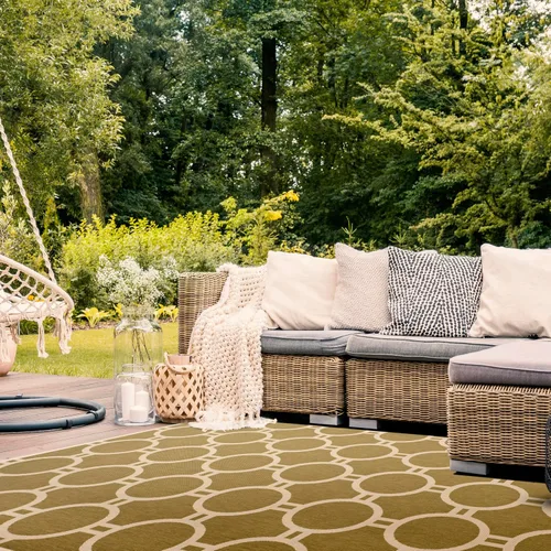 Vista 27 de SAFAVIEH Courtyard Collection CY6924 - Alfombra decorativa para interiores y exteriores, impermeable, fácil de limpiar, 2 pies 3 pulgadas x 6 pies 7