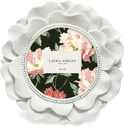 Vista 2 de Laura Ashley Marco de fotos con diseño de flores ornamentadas redondas