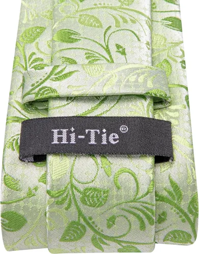Vista 248 de Hi-Tie Corbatas de seda para hombre, diseño de cachemira a rayas, con bolsillo, gemelos cuadrados, conjunto formal de negocios
