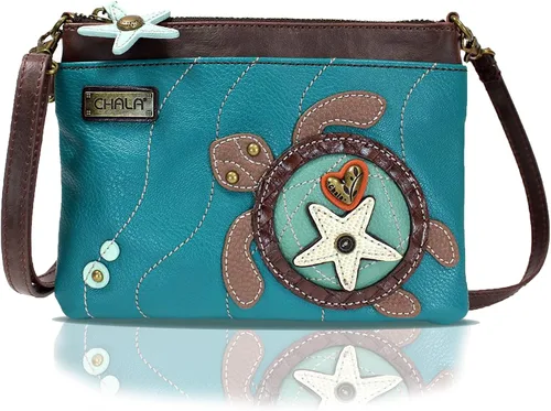 Vista 97 de CHALA Mini bandolera/bolso con correa convertible elegante, compacto, versátil