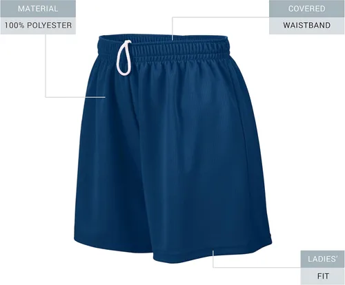 Vista 2 de Augusta Sportswear - Pantalón corto, malla absorbente, para mujer