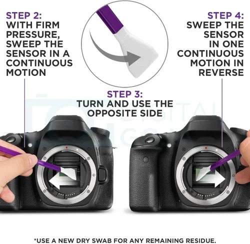 Vista 6 de Altura Photo Kit profesional de limpieza de cámara para cámaras DSLR APS-C y sin espejo, limpiador de lentes y sensores, incluye funda, aerosol