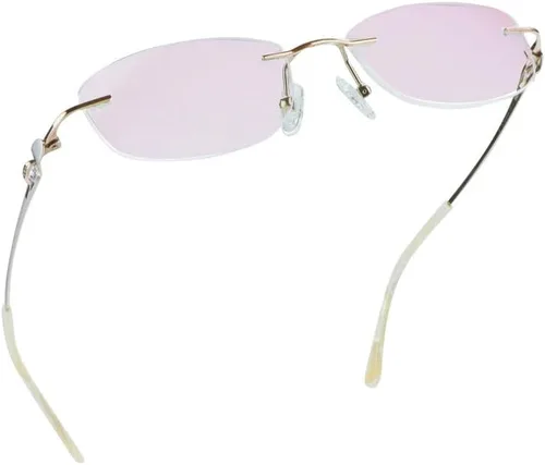 Vista 18 de LifeArt Pure Titanium Frame Glasses/Blue Light Blocking Reading Glasses, Reduce Eyestrain, Stylish for Men and Women