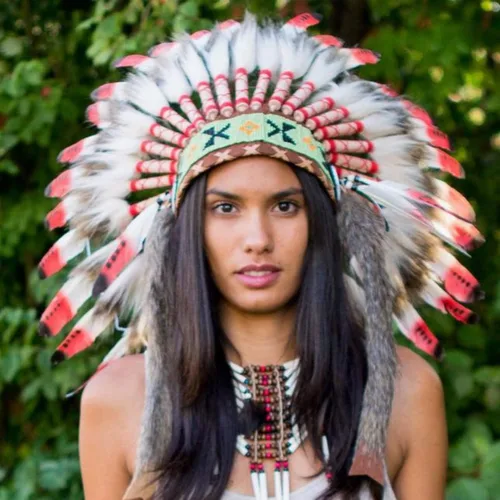Vista 33 de Novum Crafts Tocado de plumas Inspirado en indios nativos americanos Elige