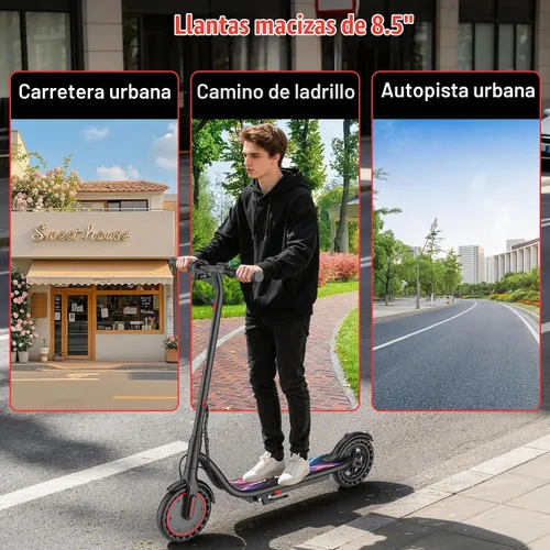 Vista 4 de VOLPAM Scooter eléctrico, motor de 500W/800W/1000W, largo alcance 21-28