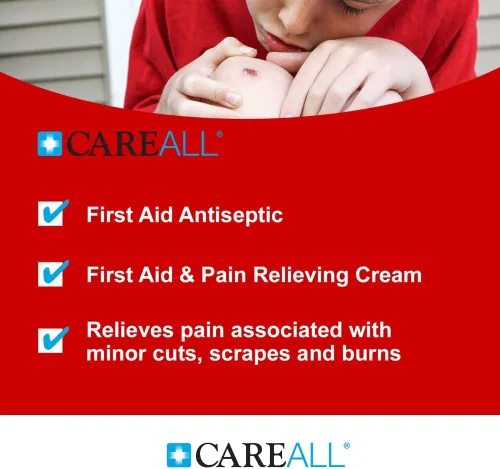 Vista 8 de CareAll Paquete de 144 paquetes de crema para quemaduras de primeros auxilios para aliviar el dolor temporal de quemaduras menores, cortes