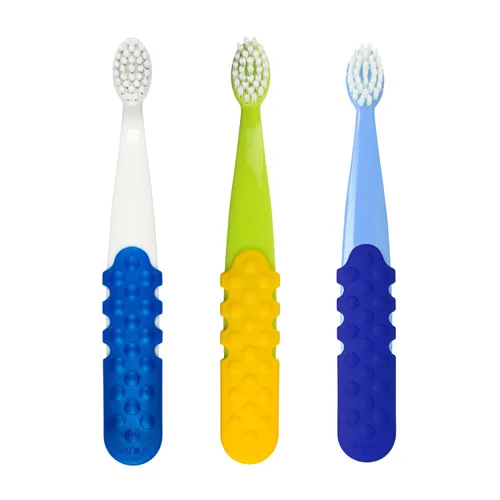 Vista 17 de RADIUS Totz Plus Brush - Cepillo de dientes para niños, sedoso, suave, sin BPA, aceptado por la ADA, diseñado para dientes delicados y encías