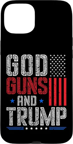 Vista 9 de God Guns and Trump Vote Donald Trump Republican Case for iPhone 17