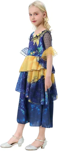 Vista 6 de ToBunm Isabela Costume for Girls Dress Outfit Cosplay Princess Tutu Dress Up for Halloween