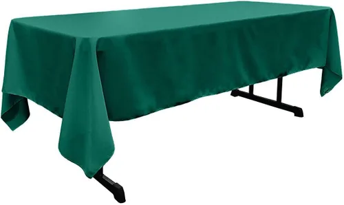 Vista 15 de New Creations Fabric & Foam Inc - Mantel rectangular de popelina de poliéster de 60 pulgadas de ancho por 120 pulgadas de largo. (Avocado)
