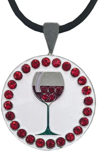 Vista 41 de Giggle Golf Marcador de pelota de golf brillante con collar de golf para mujer Agujero 19