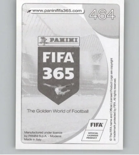 Vista 2 de Pegatinas Panini FIFA 365 2016-17 #464 Lionel Messi GOLD FC Barcelona - Adhesivo oficial de álbum de fútbol en estado crudo (NM o mejor)