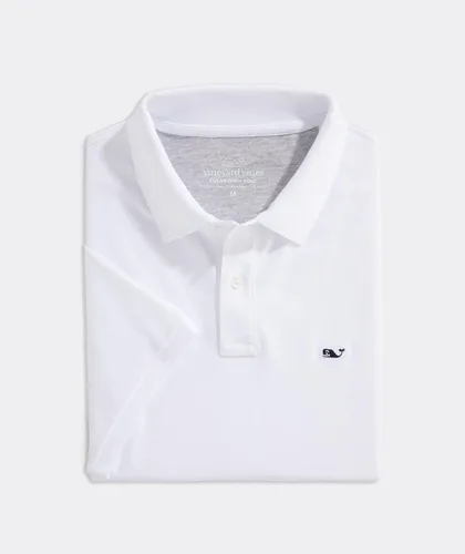 Vista 3 de vineyard vines Polo Edgartown Pique para hombre, Gorra blanca
