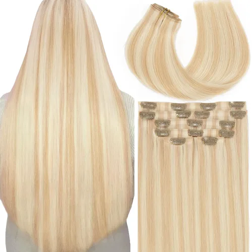 Vista 59 de Lacer Extensiones de cabello humano Remy sin costuras, color negro #1, ultra fino, doble trama de poliuretano, invisible, 7 unidades, 4.33 oz