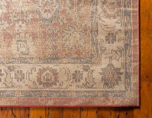 Vista 9 de Unique Loom Utopia Collection - Alfombra tradicional clásica de inspiración vintage con tonos cálidos (8 x 10 pies, rectangular, terracota/beige)