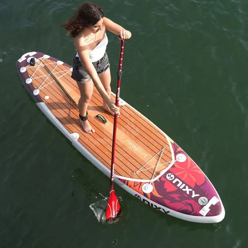 Vista 2 de NIXY Newport - Tabla de remo inflable de 10 pies 6 pulgadas, SUP de alto rendimiento, duradero y ligero para todos los niveles de habilidad