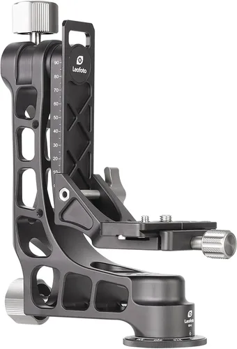 Vista 2 de Leofoto Negro PG-1 - Cabezal de trípode de cardán resistente ligero compatible con Arca