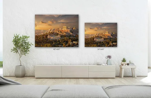 Vista 3 de SpiritualHands Lienzo decorativo para pared, diseño de lugares famosos del patrimonio mundial, carteles enmarcados escénicos, paisajes modernos, 01