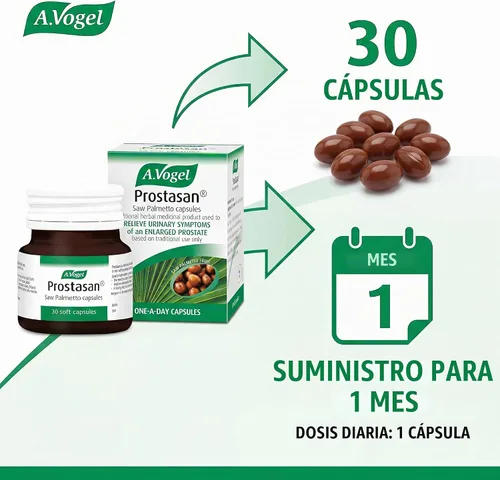 Vista 5 de A.Vogel Cápsulas de palma enana americana Prostasan - 30 Caps
