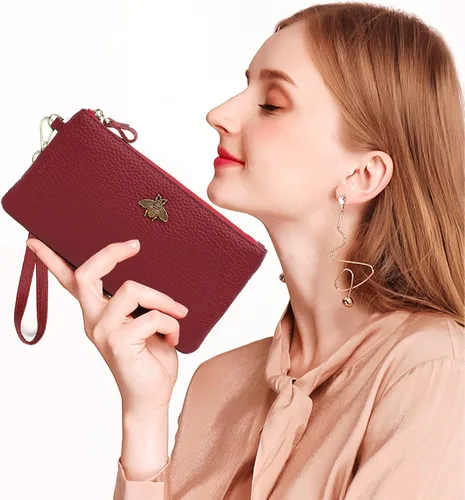 Vista 3 de imeetu Bolso de mano para mujer con correa para muñeca