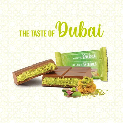 Vista 4 de Dubai Chocolate - Chocolate con Leche Con Pistacho (Cikolata Meshur Dubai Lezzeti)