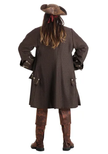Vista 4 de Disfraz de Pirata Jack Sparrow para Hombre de Piratas del Caribe de Disney Multicolor