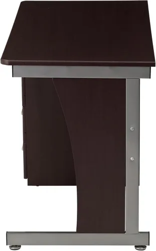 Vista 7 de Techni Mobili Escritorio para computadora con amplio almacenamiento, chocolate, 30 x 22.75 x 47.25 pulgadas, chocolate