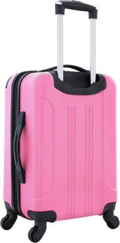 Vista 3 de Travelers Club Chicago - Equipajes giratorios y extensibles rígidos, Rosa encendido