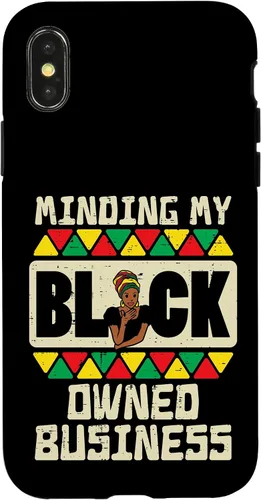 Vista 4 de Funda de regalo para iPhone 14 Minding My Black Business Pride BLM African Women CEO
