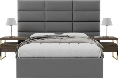 Vista 107 de Vänt - Paneles tapizados de cabecera para montar en la pared, diseño Elizabeth, 120 x 46 pulgadas, configuración de 16 paneles individuales
