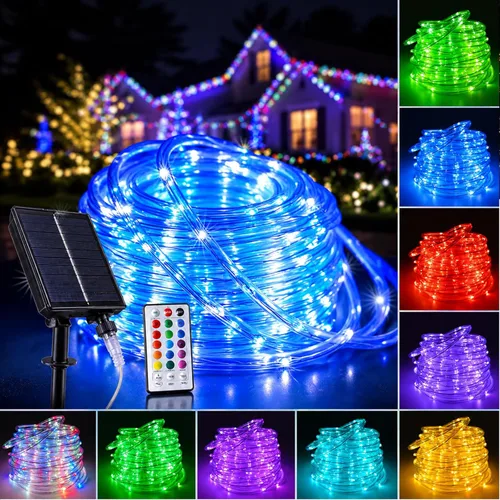 Vista 9 de Vigdur Luces de Bastón de Caramelo de Navidad - Luces de Cuerda LED de Bastón de Caramelo de 18 Pies para Exteriores Impermeables Luces Decorativas