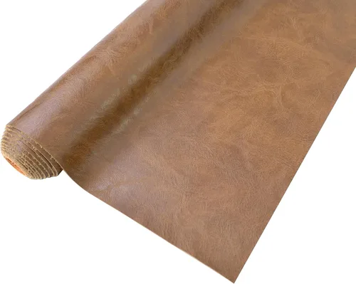 Vista 24 de 2 yardas de 54" x 72" pulgadas, textura de corteza envejecida, tela de piel sintética suave negra, tela de cuero falso negro, vinilo para tapicería
