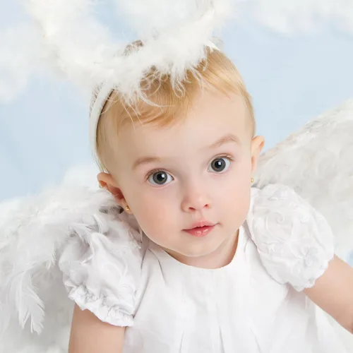Vista 7 de Angel Wings and Halo for Kids Halloween Costume