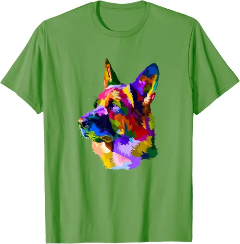 Vista 18 de Camiseta para dueño de perro de pastor alemán, Negro