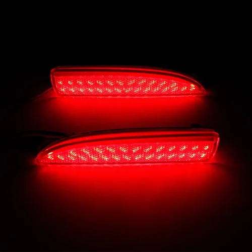 Vista 4 de 2 luces de freno traseras reflectoras de parachoques trasero para Mazda2 DY Mazda3 Axela Mazda6 Atenza