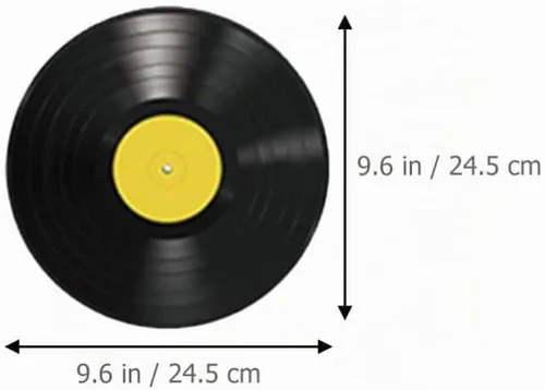 Vista 7 de 16 discos de vinilo para decoración de discos de vinilo, recortes de plástico, calcomanías falsas de plástico, decoración de fiesta temática