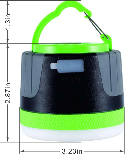 Vista 4 de LIT-PaTH - Linterna LED para campamento, luz recargable con base magnética, 4400 mAh, kit de supervivencia para emergencias, huracanes, cortes