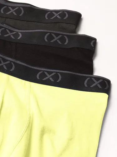 Vista 2 de 2(X)IST Calzoncillos tipo bóxer elásticos de algodón extremo para hombre, 3 unidades, entrepierna de 6 pulgadas