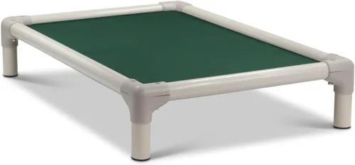 Vista 13 de Kuranda Cama elevada para mascotas a prueba de masticación - PVC almendra - 25" x 18" - Cordura Nylon - Borgoña
