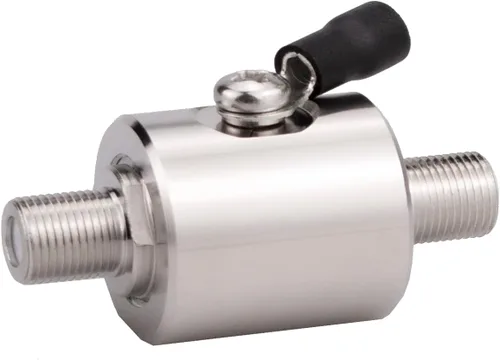 Vista 3 de Tipo F Pararrayos Hembra a Hembra 75 ohmios Celular 2G 3G 4G LTE CATV Satélite con 90V Tubo de Gas Coaxial Lightning Aresster
