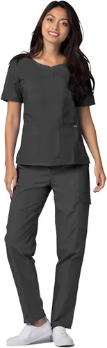 Vista 4 de Adar Universal Scrubs for Women - V-Neck Scrub Top