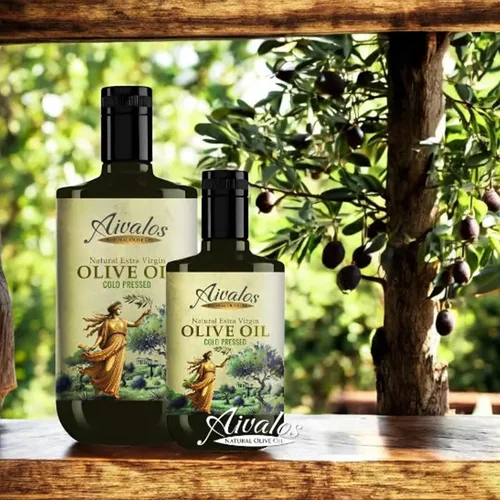Vista 7 de Aceite de oliva virgen extra Aivalos – AOVE de cosecha temprana de polifenol de una sola propiedad de Turquía Prensado en frío a 80.6 °F 0.56%