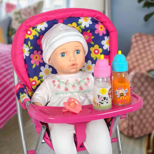 Vista 8 de My Sweet Baby® Magic Doll - Biberones de Alimentación Mágicos que Desaparecen con Conjunto de Sonidos – Sorbos con Sonido, Dice "Mama", Risita +