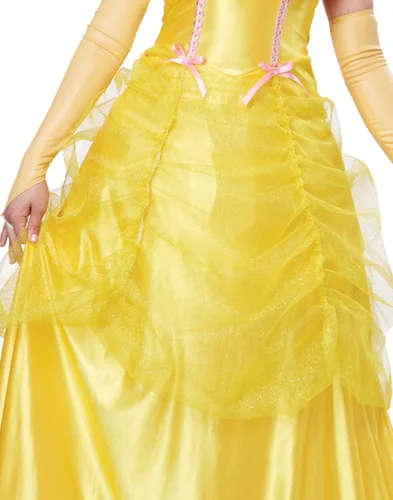 Vista 3 de California Costumes - Vestido largo de Bella princesa de cuento de hadas clásico para mujer