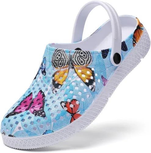 Vista 21 de Zuecos de jardín para mujer, zapatos informales, sandalias de playa, antideslizantes, para piscina, para el agua, para el hogar, calzado de verano