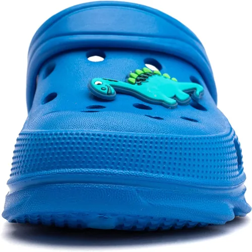 Vista 5 de WOUEOI Zapatos de jardín para niños y niñas, sandalias de dibujos animados, zuecos, pantuflas de playa para niños